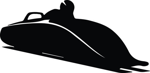 bobsleigh silhouette