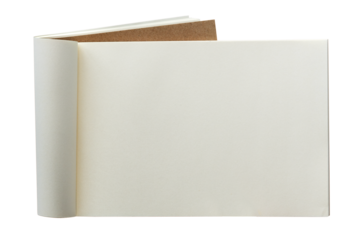 Pages png sketchbook mockup on transparent background
