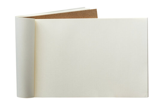Pages png sketchbook mockup on transparent background