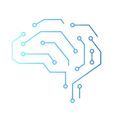 AI technology education icon png blue digital graphic
