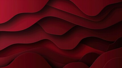 Dark red gradient orangic texture with overlapping paper layers - Abstract background illustration