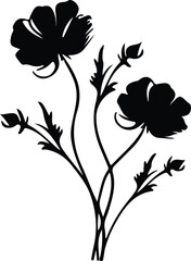 gillyflower silhouette