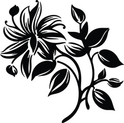 honeysuckle silhouette