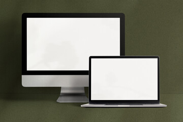 Computer laptop screen mockup png digital device