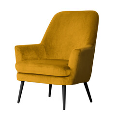 Modern lounge chair png mockup living room furniture