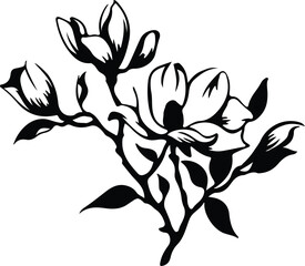 magnolia silhouette