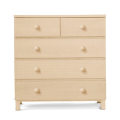 Minimal dresser drawer png mockup wooden furniture