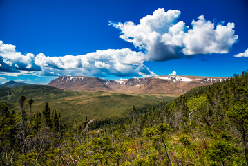 Gros Morne National Park landscape in the mountains
