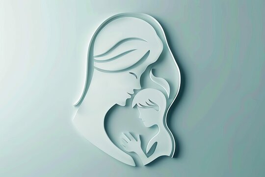 motherly love simple yet profound mother and child symbol in minimalist style
