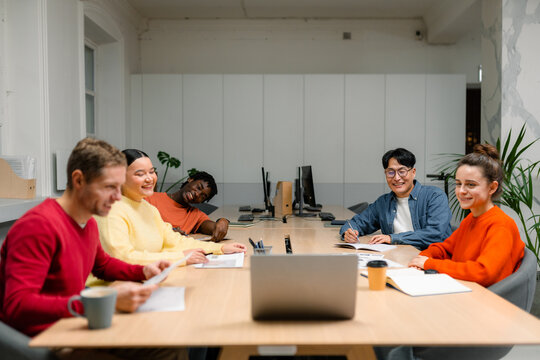 Meeting in the office