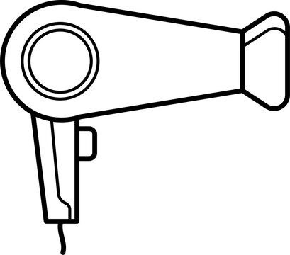 recommend clip art: Hair Dryer Icon Outline