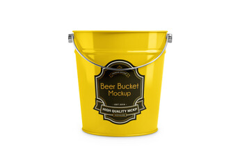 Beer Bucket Mockup - obrazy, fototapety, plakaty
