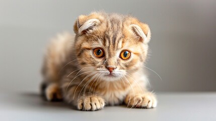 Fototapeta na wymiar Scottish fold kitten
