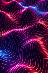 Fototapeta premium neon line seamless, illustration