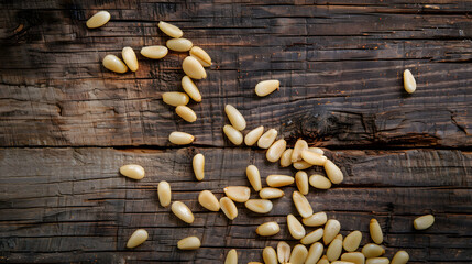 Obraz na płótnie Canvas Tantalizing Pine Nuts: An Embodiment of Health and Nutrition