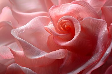 A close up of a pink flower with a lot of petals. The flower is very large and has a lot of detail.