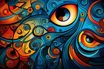Fototapeta premium Art is a great source of abstract background that express creativity