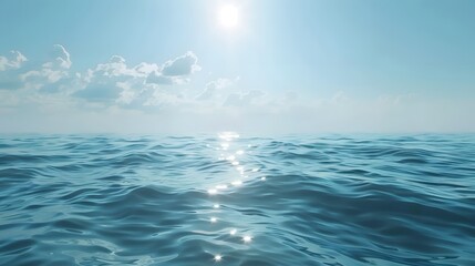 Obraz premium Calm sea water surface during day light.