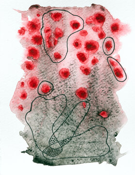 Abstract watercolor art