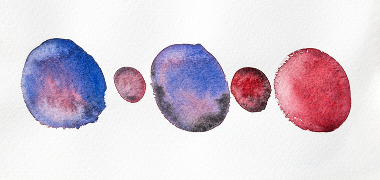 Circle ombre watercolor