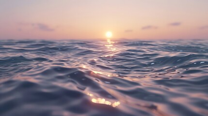 Fototapeta premium Calm sea water surface during day light.