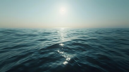 Obraz premium Calm sea water surface during day light.