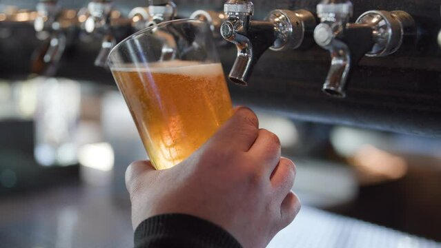 Beer being poured