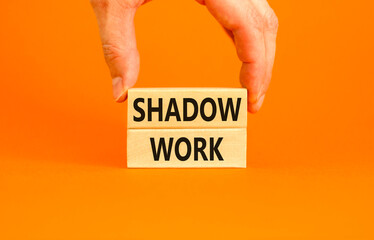 Shadow work psychology symbol. Concept words Shadow work on beautiful wooden blocks. Beautiful...