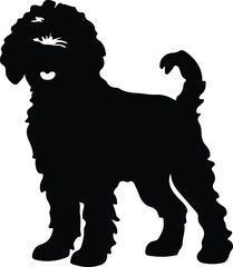 Spanish Water Dog silhouette
