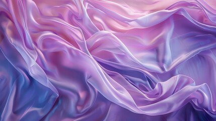 Obraz premium the delicate beauty of lilac fabric seemingly defying gravity