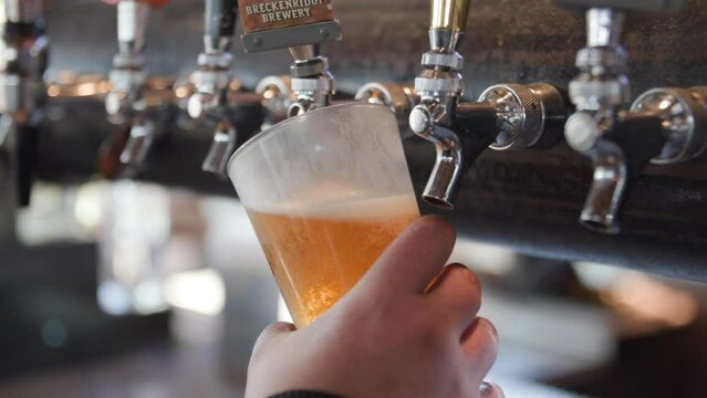 Beer being poured