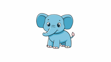 baby elephant vector illustration