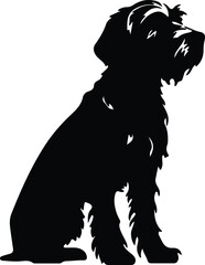 Wirehaired Pointing Griffon silhouette