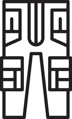 Trousers Pants Line Icon
