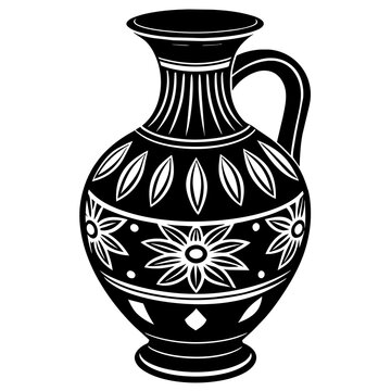 recommend clip art: vase silhouette vector illustration