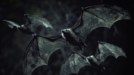 Bat Wings: A photo of bat wings in flight