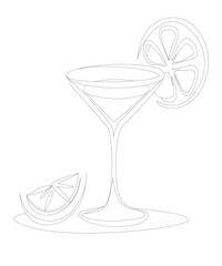 Cocktail coloring book for kids