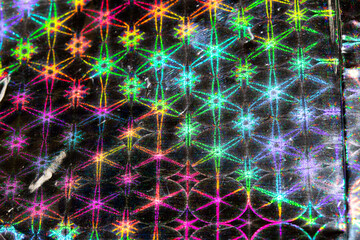 Vibrant Holographic Abstract Shiny Dancefloor Sci-fi Background