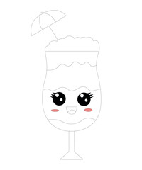 Cocktail coloring book for kids