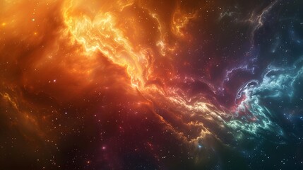Fototapeta premium Colorful abstract universe wallpaper.