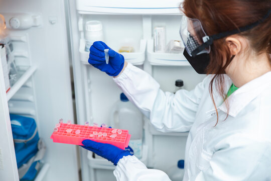 Scientist wearing Personal protective equipment in laboratory