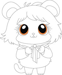 Hamster coloring pages for KDP
