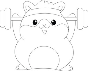 Hamster coloring pages for KDP