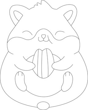 Hamster coloring pages for KDP