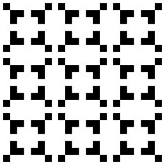 Obraz premium Seamless pattern. Folk wallpaper. Embroidery background. Shapes, checks backdrop. Figures, squares ornament. Tribal motif. Ethnic mosaic. Digital paper, textile print, web design, abstract. Vector.