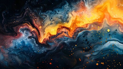 Colorful abstract universe wallpaper.