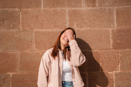 Redhead Woman Laughing