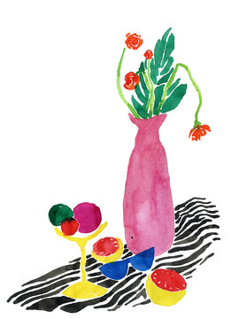 Abstract summer still life 