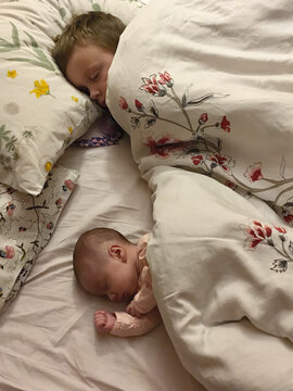 ugc cute newborn sleeping baby  