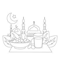 Ramadan coloring page for kids